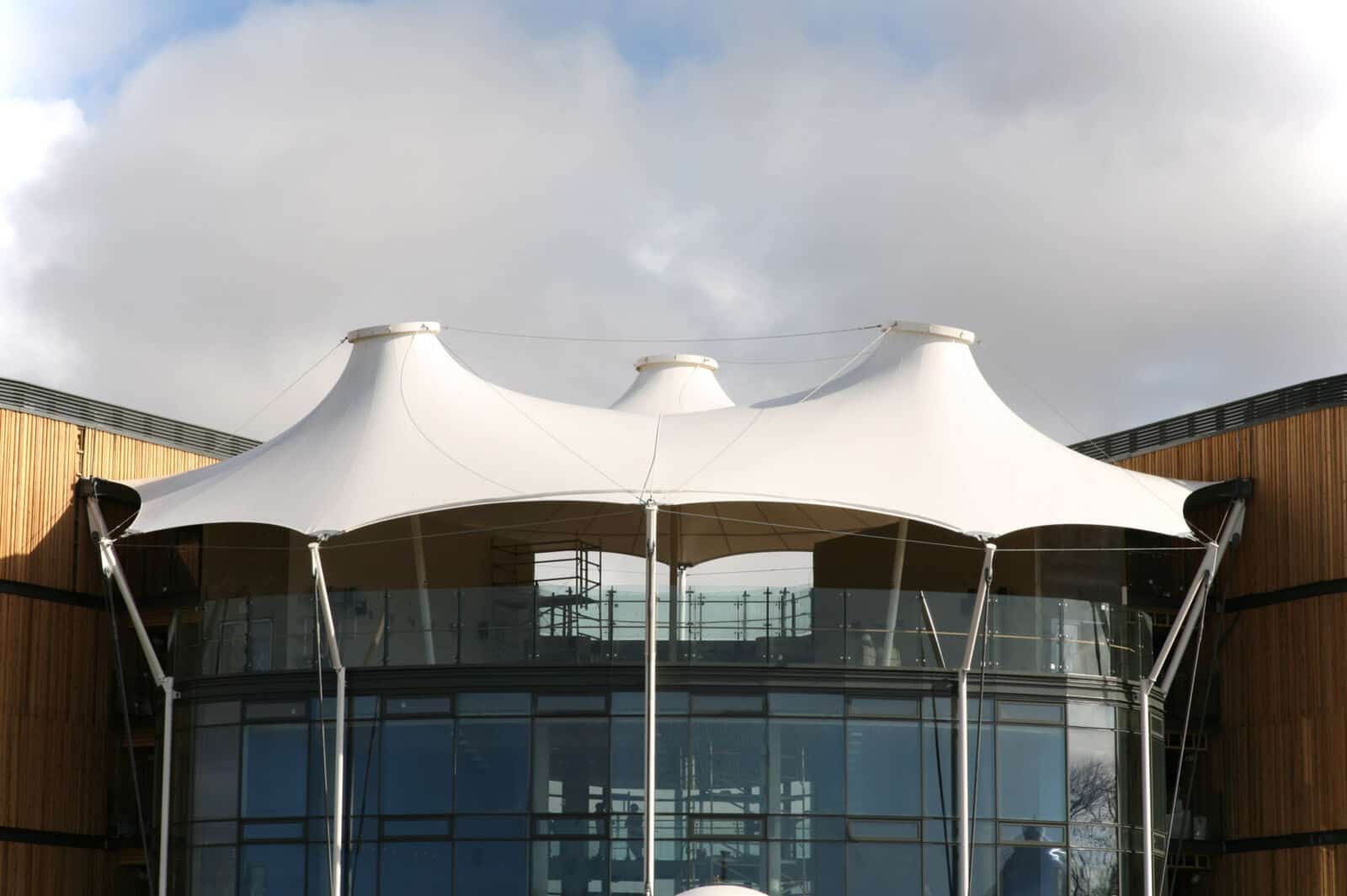 The fabric roof at Aintree