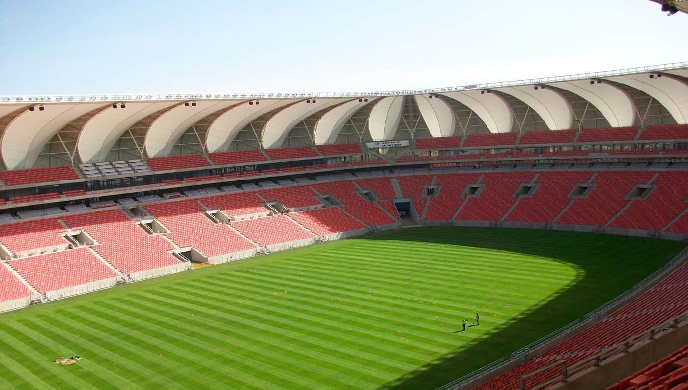 Nelson Mandela Stadium, view from the stand