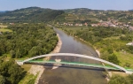 Łącko bridge over Dunajec River, South Poland