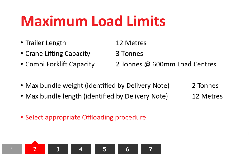 Maximum Load Limits Daver Steels (Bar & Cable) Ltd